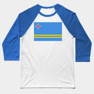 Aruba Flag Baseball T-Shirt